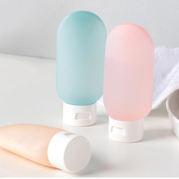 Leak Proof Travel Bottles Sets 3 Multi Color Silicone Squeeze Refillable Containers
