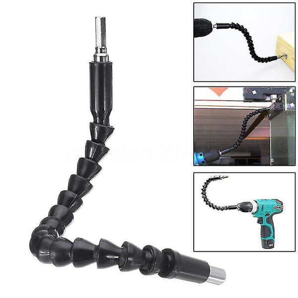 4pcs Flexible Drill Bit Extension Flexible Shaft Drill Bit Extension Screwdriver Bit Holder Flexible Screwdriver Extension For Drill Connector (black