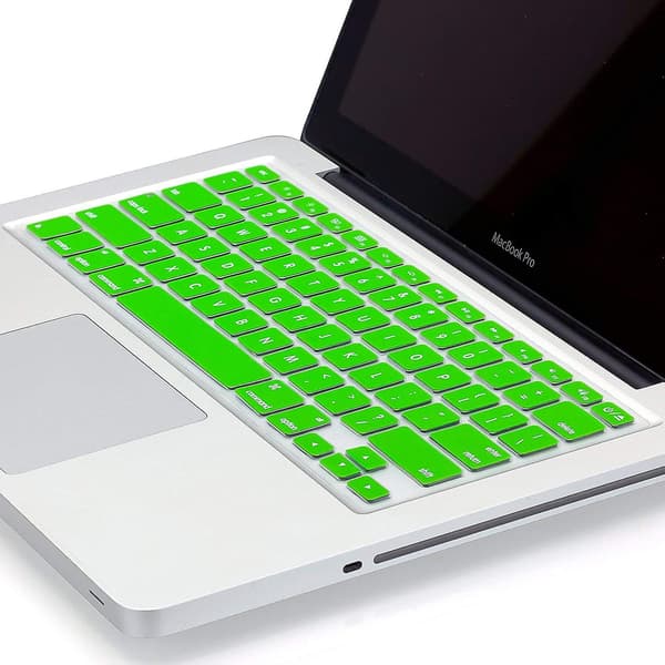 Macbook Keyboard Cover Compatible With Older Version Macbook Pro 13, 15, 17 Inch Green
