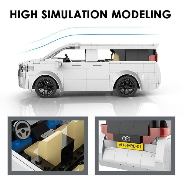 Toyota Alphard City App Programming Remote Control Sports Car Model Building Blocks Rc Racing Car Bricks Gifts Toys For Childrenapp Rc Car