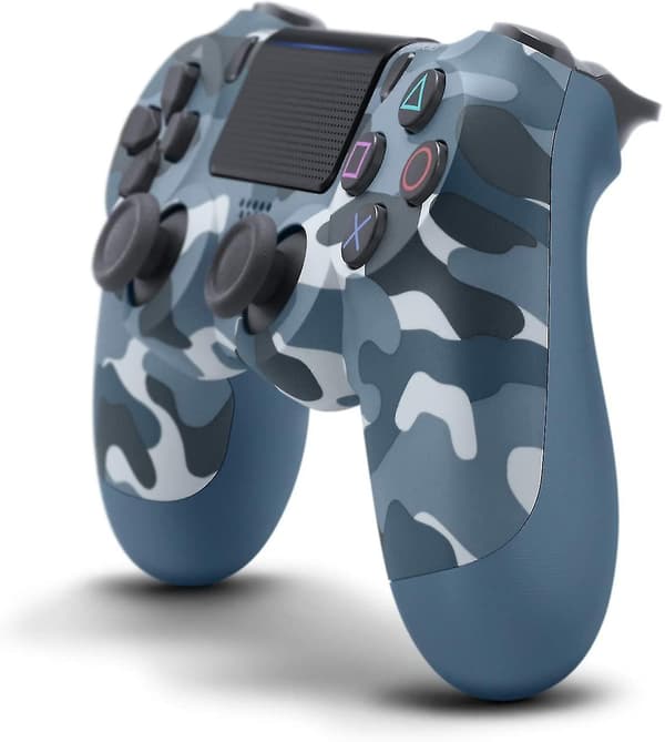 Trådløs spilcontroller kompatibel med PS4/ Slim/Pro konsol Blue Camouflage
