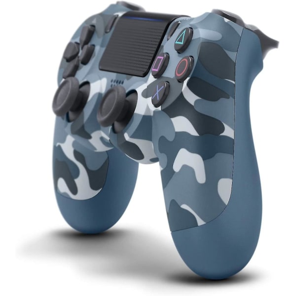 Wireless Game Controller Compatible With Ps4/ Slim/pro Console Blue Camouflage