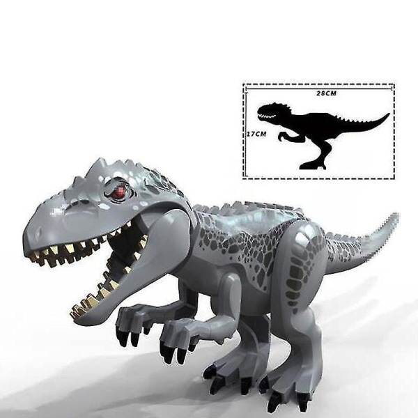 2023 Moc Big Jurassic Dinosaur World Spinosaurus Ankylosaurus Dino Building Block Model Diy Bricks Educational Toys Gifts L20