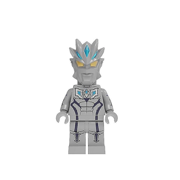 8pcs Ultraman Building Blocks Dolls Unlimited Cyroged Tero Dijia Assembled Building Blocks Mini Toys