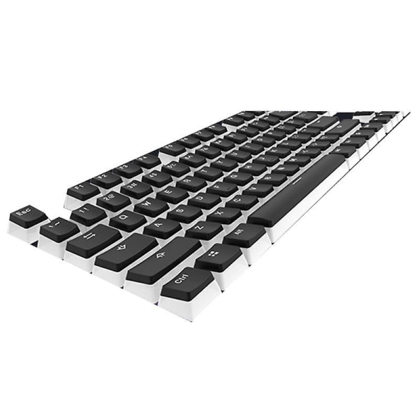 108 Keys/set Pbt Keycaps Pudding Backlight For Mechanical Keyboard Oem Profile Black
