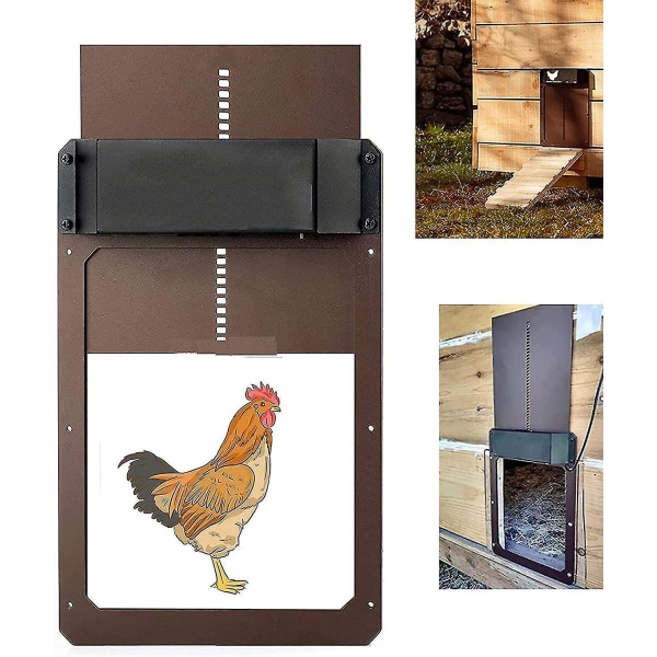 Ruikalucky Automatic Chicken Coop Door, Auto Chicken Coop Door Opener And Closer