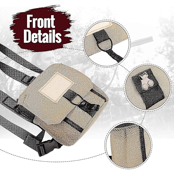 Binocular Bag Case With Harness, Binoculars Chest Pack Bag
