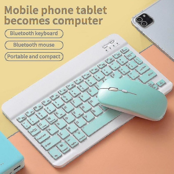 Qwert 10 tuuman langaton Bluetooth-näppäimistö hiiri kannettava Bluetooth-näppäimistö kannettava