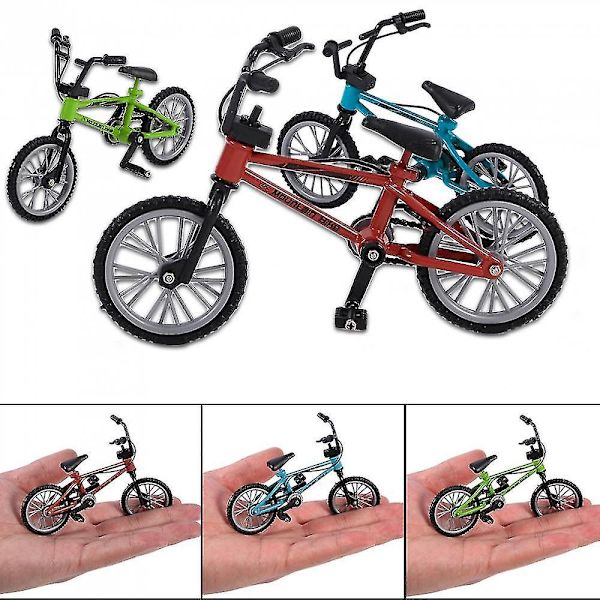 Mini-simulaatio, kevytmetalliseos, polkupyörä, lasten hauska minipolkupyörälelu, koristeet green