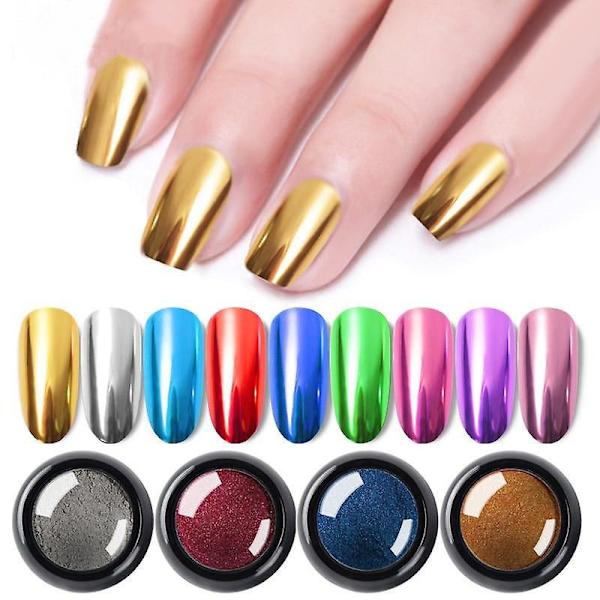 Dippepulver Krom Spejl Glitter - Pigment til Negle 7