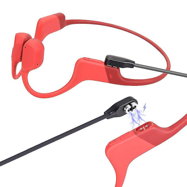 Trådløst hovedtelefon magnetisk opladningskabel erstatning til Aftershokz 1 meter