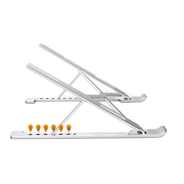 Portable Laptop Stand Auminium Foldable Notebook Support Laptop Holder Adjustable Tablet Base For Pc Notebook Stand Silver