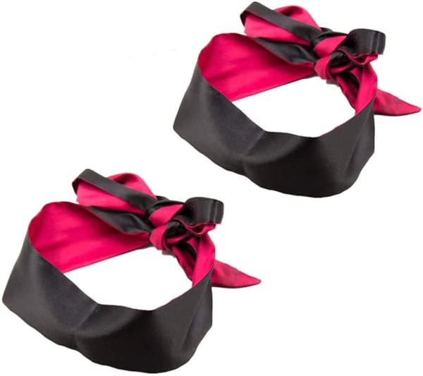Satin Eye Mask Sleep Mask, Soft Smooth Blindfold, 57 In Long Adjustabl