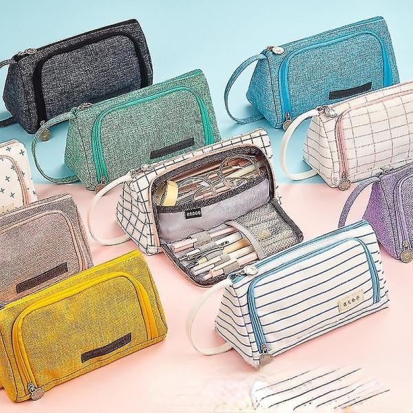 Multiple Colors Large Capacity Pencil Case Kawaii Pencilcase School Pen Case Supplies Pencil Bag School Box Pencils Pouch Stationery Style 19