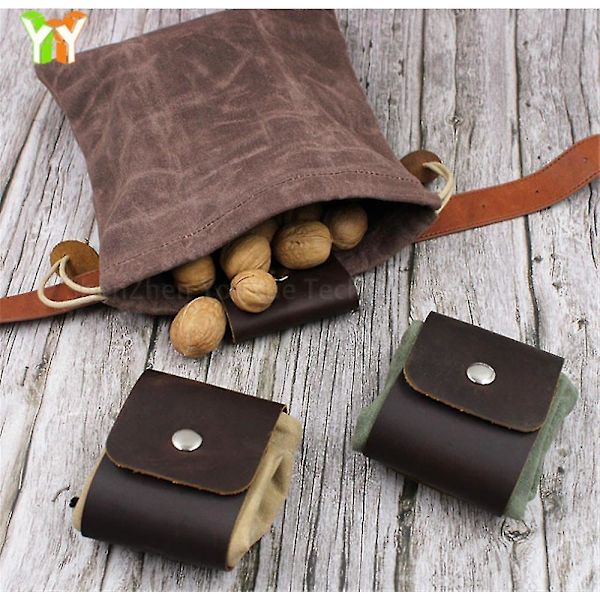 Canvas Fruit Picking Bag Canvas Garden Jungle Fruit Picking Bag Brown