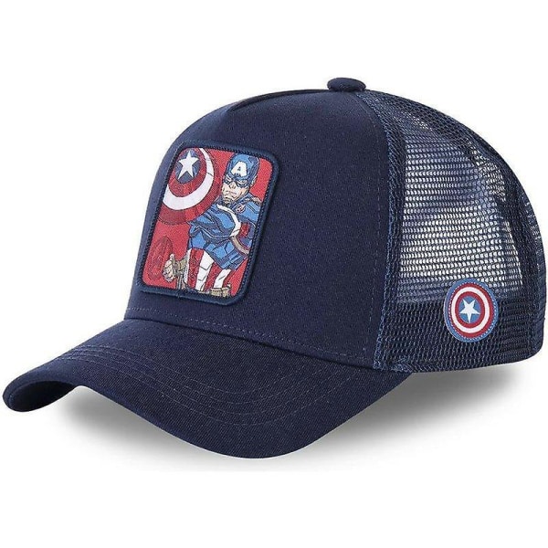 Mickey Snapback Bomulls Baseball Caps & Pappa Mesh / Trucker Hatt SUPER NAVY BLUE