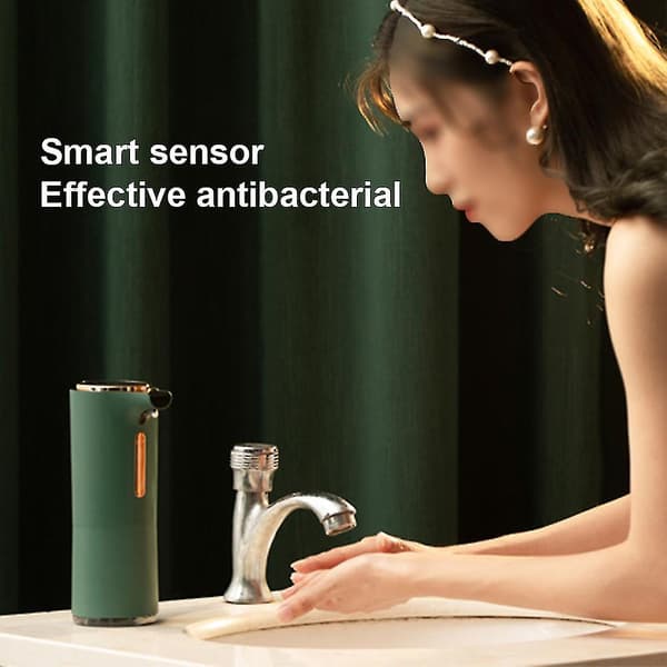 Automatic Soap Dispenser Touchless Battery Operated Foam Liquid Green