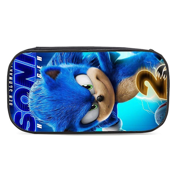 Sonic The Hedgehog Penalhus Skoleartikler Opbevaringstaske Gave B