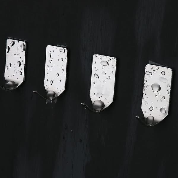 8 Pieces Bathroom Self Adhesive Towel Hooks Kitchen Waterproof