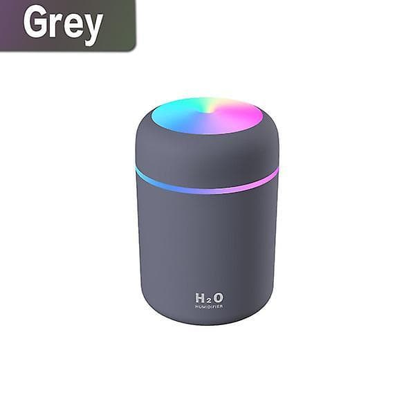 Portable 300ml Humidifier Usb Ultrasonic Dazzle Cup Aroma Diffuser Cool Mist Maker Air Humidifier Purifier With Romantic Light Grey