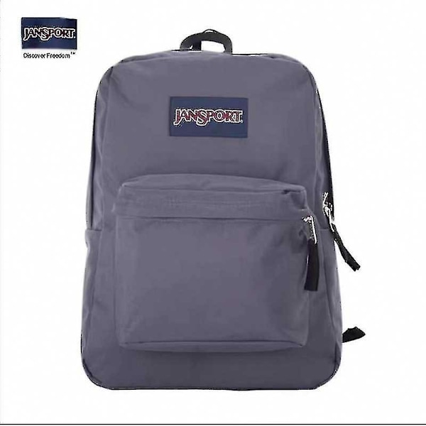 Jansport Superbreak Klassisk Rygsæk Til Kvinder Mænd Lynlås Rygsæk Til Skole Arbejde Rejse Gray