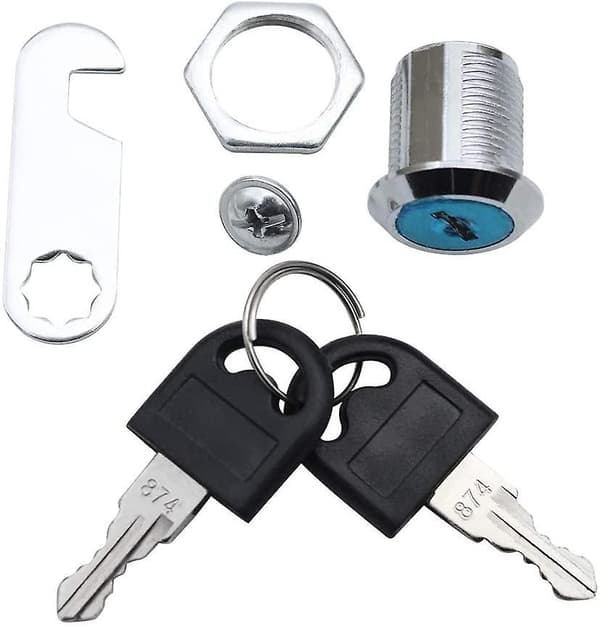4 Pack Mailbox Lock Cam Lock Cylinder Zinc Alloy Cupboard Locker Letter Box Locks Silver 20mm Long