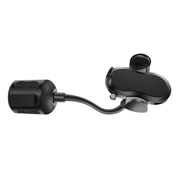 Car Phone Stand Self-locking Multifunctional Memory Hose Auto Cup Cradle Phone Navigation Holder For Lorry Black