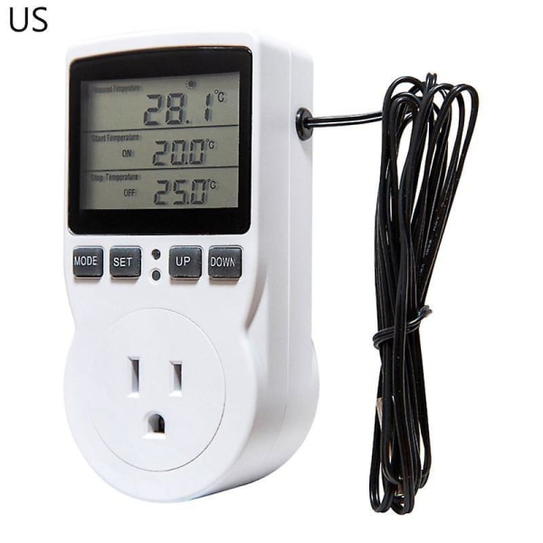 Thermostat Digital Temperature Controller Socket Outlet W Timer