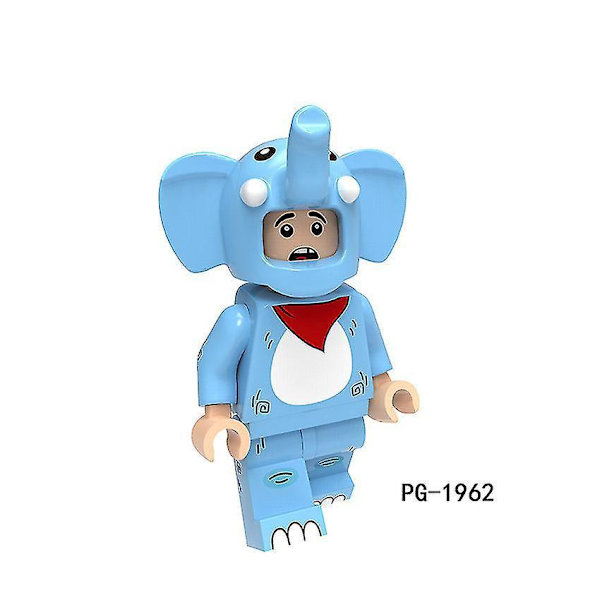 8 stk. Dyr Pumping, Køer, Elefanter, Pelikan, Elg, Koala, Edderkopper, Byggeklodser, Minifigurer
