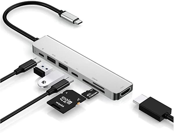 Usb C Hub Adapter Dongle For Macbook Air, Macbook Pro Med 4k 60hz Hdmi