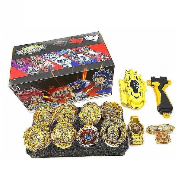 8pcs Beyblade Set With Launcher Kids Box Gift