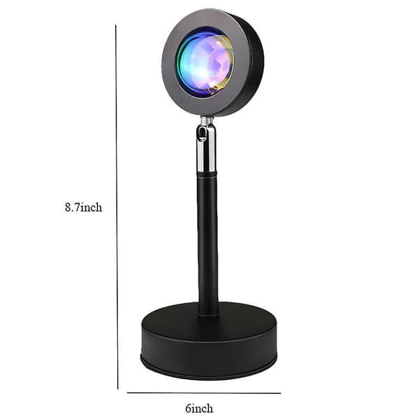 Rgb Solnedgang Daggry Gulvlampe Projeksjonslys