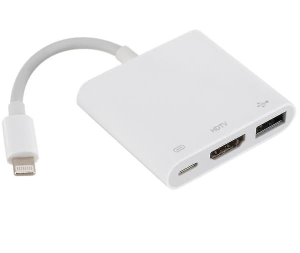 Lightning To Otg Digital Av Adapter, Lightning To Hdmi+usb Converter