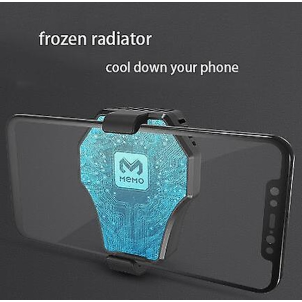 Phone Cooler Fan For Gaming, Portable Radiator Cooling Led Light/fan Silent