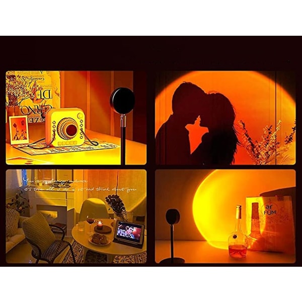 180 Degree Rotation Sunset Lamp,romantic Visual Sunset Projection Lamp,with Usb color 2