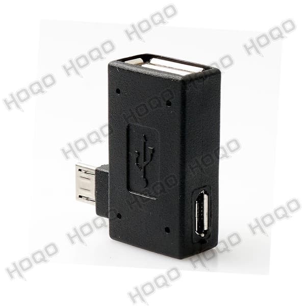 Micro Usb Otg 90 Degree Adapter For Fire Stick Tv Snes Mini Classic Nes Mini With Power Supply, Left / Right Corner RIGHT ANGLE X2