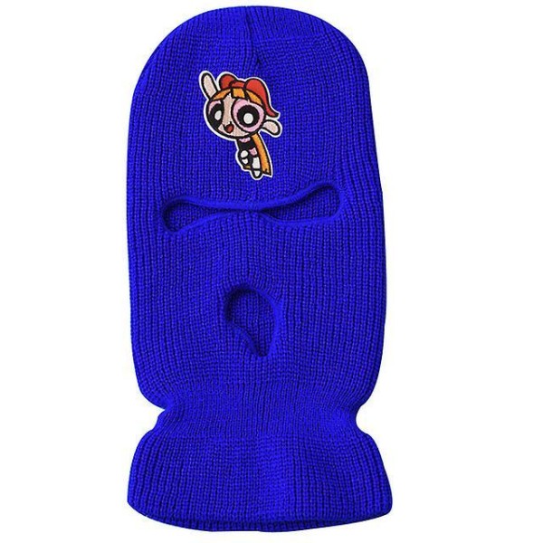 Neon Mask Winter Cover 10 Color Halloween Cap For Party Motorcycle Bicycle Ski Blue-K