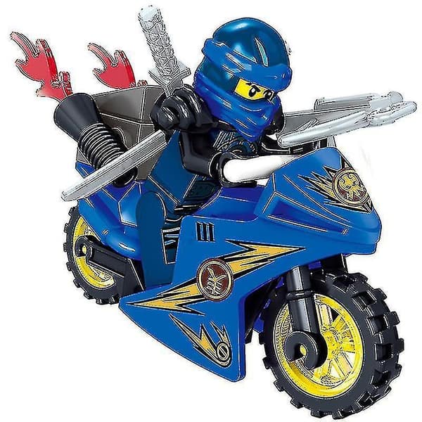 Ninjago Motorcycle Set Minifigures Ninja Mini Figures Blocks Toys Fits