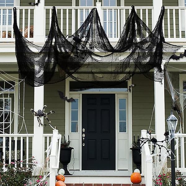Halloween Horror Black Windowsill Gauze 80x240cm
