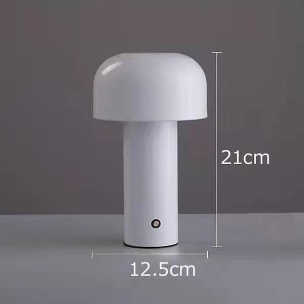Bærbar Trådløs Touch Genopladelig Bordlampe USB grey