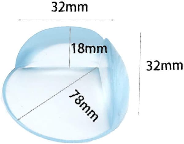 4 Pc Table Corner Guard Safety Protector Anti-collision Furniture Table Edge Simicircle