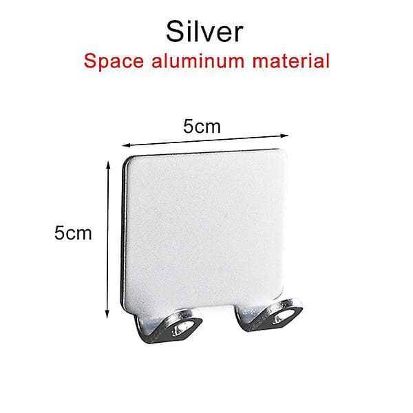 2pcs Punch Free Shaving Razor Holder Men Shaving Shaver Storage Hook silver