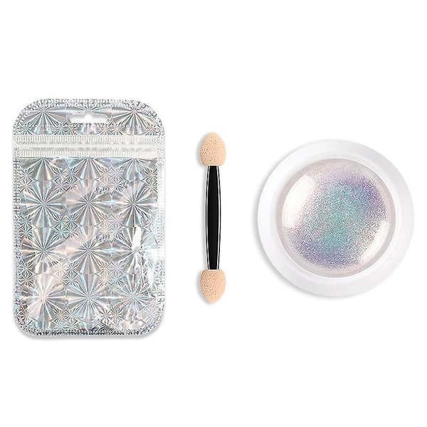 Chrome Pearl Shell Powder - Neglekunst Glitter til Manicure Color 1