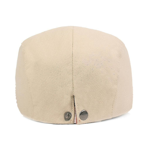 Tynd Stribet Flat Cap Herre Sommer Beret Solskærm Åndbar