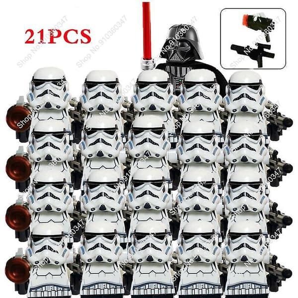 21 stk. Nye Star Wars Clone Trooper Kompatible med 9488 Byggeklodser Børnelegetøj