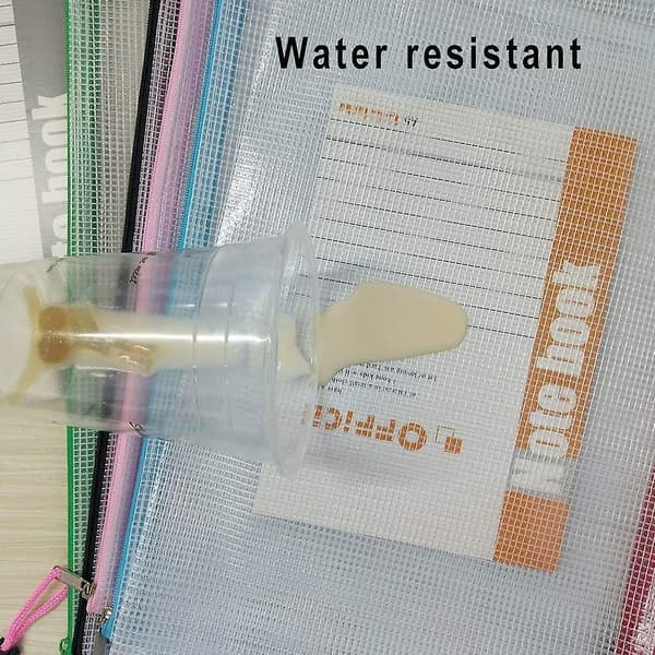 24pcs Plastic Wallets - Plastic Folders A4 Zip Wallets Ziplock Bags Zipper Bag