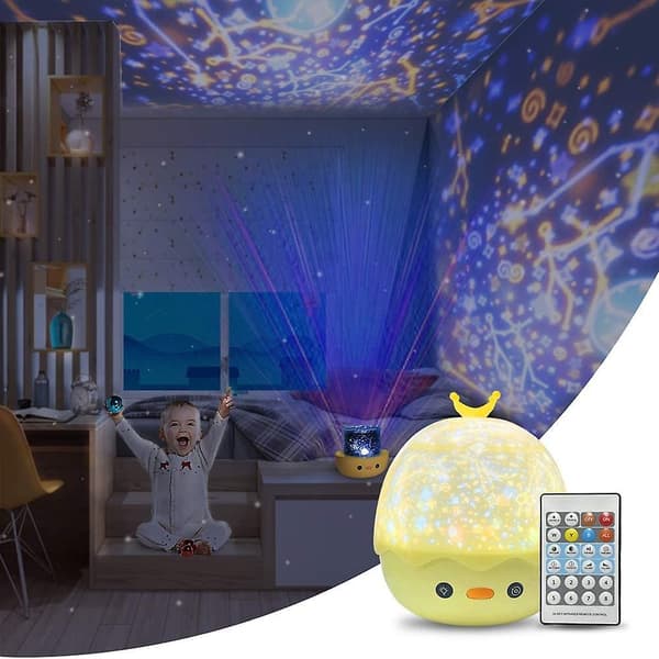 Night Light Music Projector, Remote Control Kids Star Projector With Timer, 360 Degree Rotation Decorating Bedroom Party, Galaxy Projector, Best