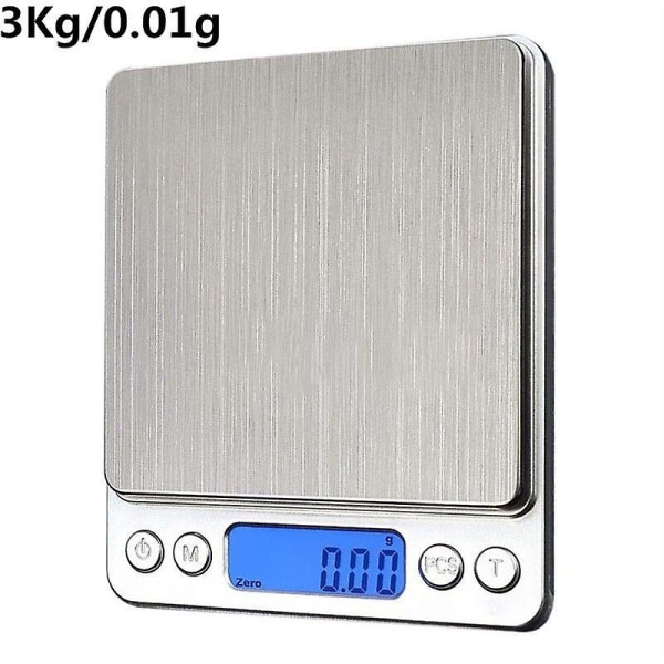 3kgx0.1g 0.01g Digital Pocket Scale Jewelry Weight Electronic Balance Gram Food Scale Digital Kichen Accessories