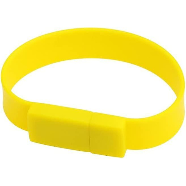 Portable Waterproof Wristband Design Usb Flash Pen Drive Memory Stick Disk,yellow 64gb