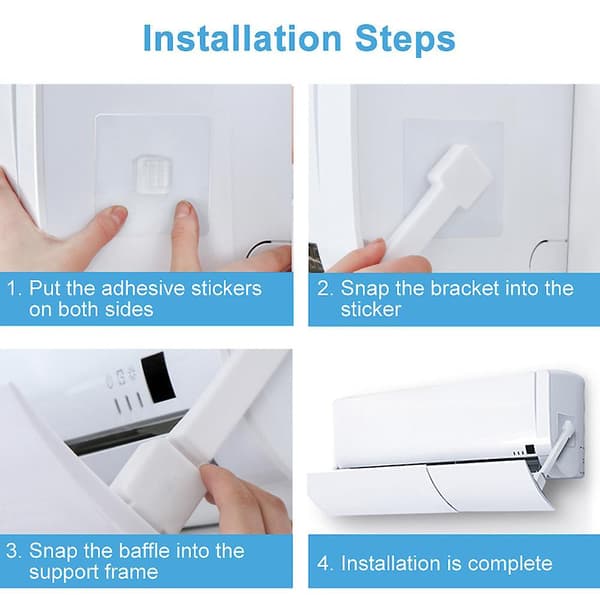 Adjustable Air Conditioning Cover Windshield Air Conditioning Baffle Wind Deflector Wind Guide Moon Straight Wind Shield
